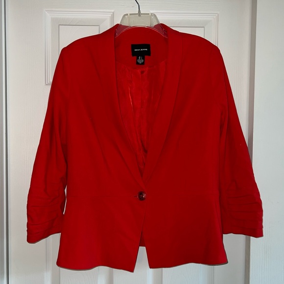 DKNY Women's Suit Jacket/Blazer in Red - Picture 2 of 10